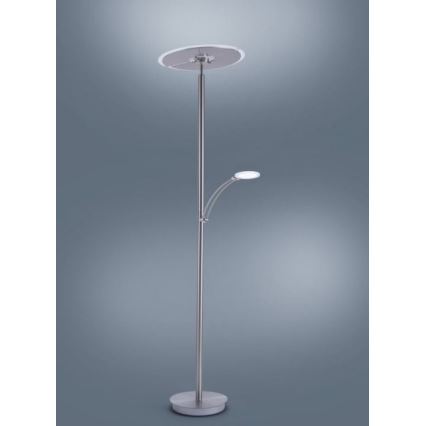 Paul Neuhaus 673-55 - Dimbare LED Staande lamp ARTUR 2xLED/21W/230V+1xLED/6W glanzend chroom