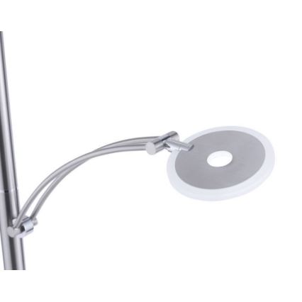 Paul Neuhaus 673-55 - LED dimbare vloerlamp ARTUR 2xLED/21W/230V+LED/6W glanzend chroom