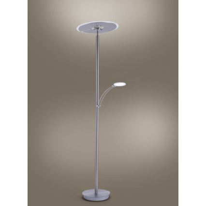 Paul Neuhaus 673-55 - Lampadaire à intensité variable ARTUR 2xLED/21W/230V+1xLED/6W chrome brillant