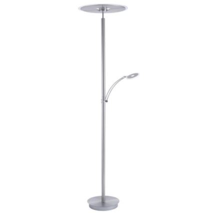 Paul Neuhaus 673-55 - Lampadaire sur pied LED dimmable ARTUR 2xLED/21W/230V+LED/6W chrome brillant