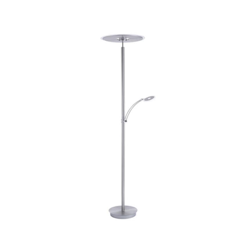 Paul Neuhaus 673-55 - Lampadaire sur pied LED dimmable ARTUR 2xLED/21W/230V+LED/6W chrome brillant