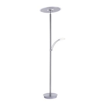 Paul Neuhaus 673-55 - Lampadaire sur pied LED dimmable ARTUR 2xLED/21W/230V+LED/6W chrome brillant