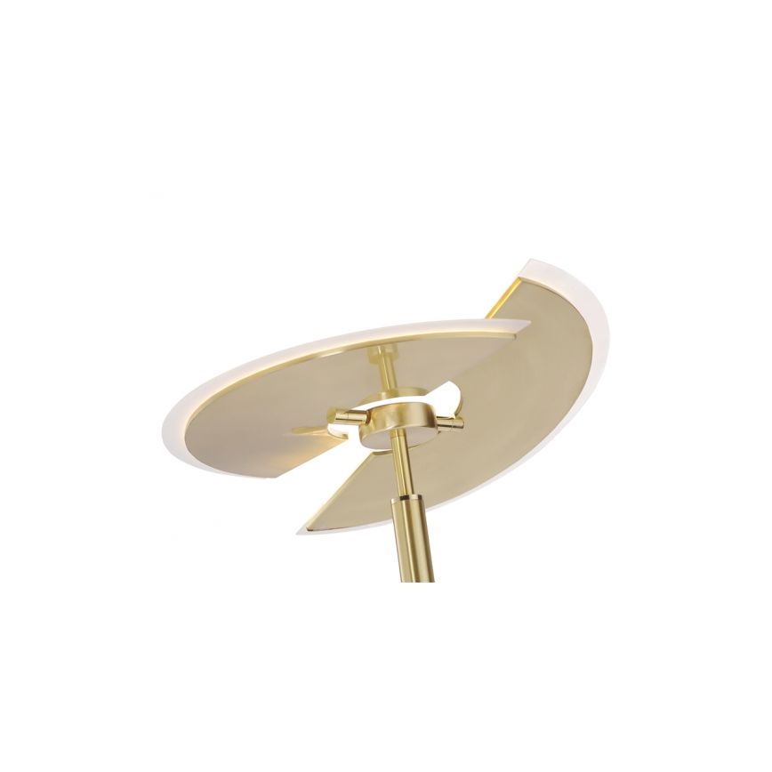 Paul Neuhaus 673-60 - Dimbare Staande LED Lamp ARTUR 2xLED/21W/230V+1xLED/6W goud