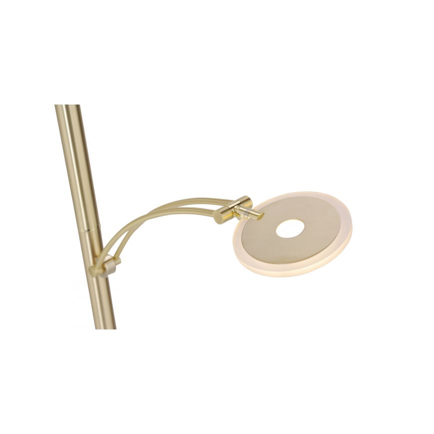 Paul Neuhaus 673-60 - Dimbare Staande LED Lamp ARTUR 2xLED/21W/230V+1xLED/6W goud