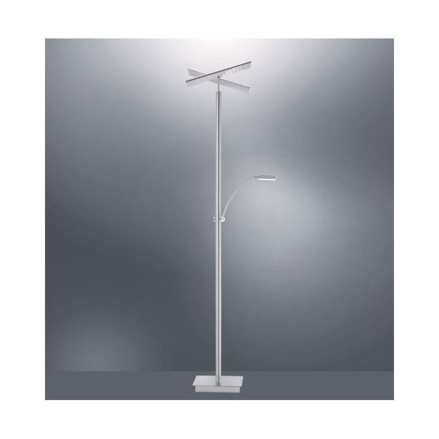 Paul Neuhaus 687-55 - Dimbare Staande LED Lamp ARTUR 2xLED/27W+1xLED/6W/230V