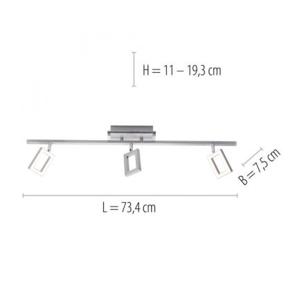 Paul Neuhaus 6959-55 - Spot INIGO 3xLED/4,2W/230V