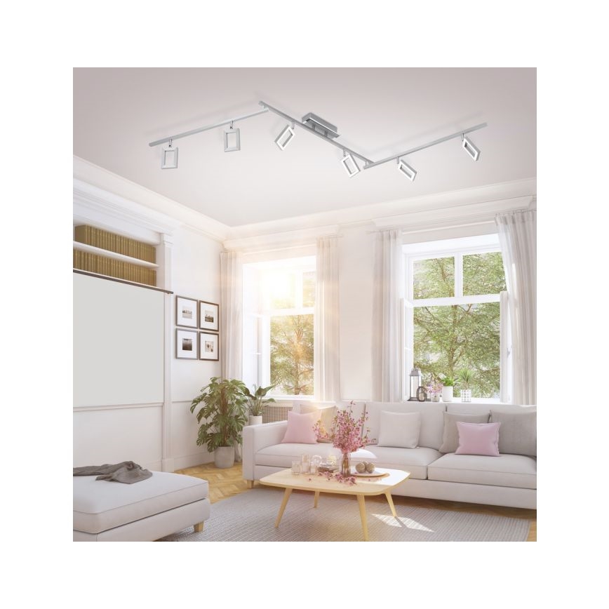 Paul Neuhaus 6965-55 - Dimbare LED Plafondspot INIGO 6xLED/4W/230V