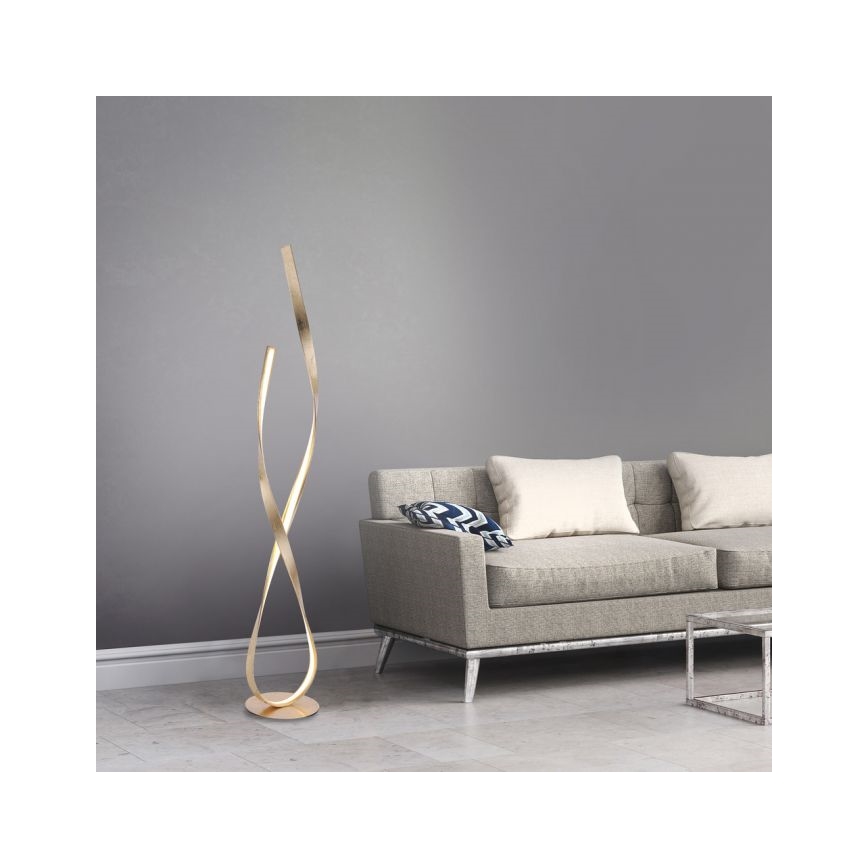 Paul Neuhaus 720-12 - LED Dimbare vloerlamp LINDA LED/27W/230V goudkleurig