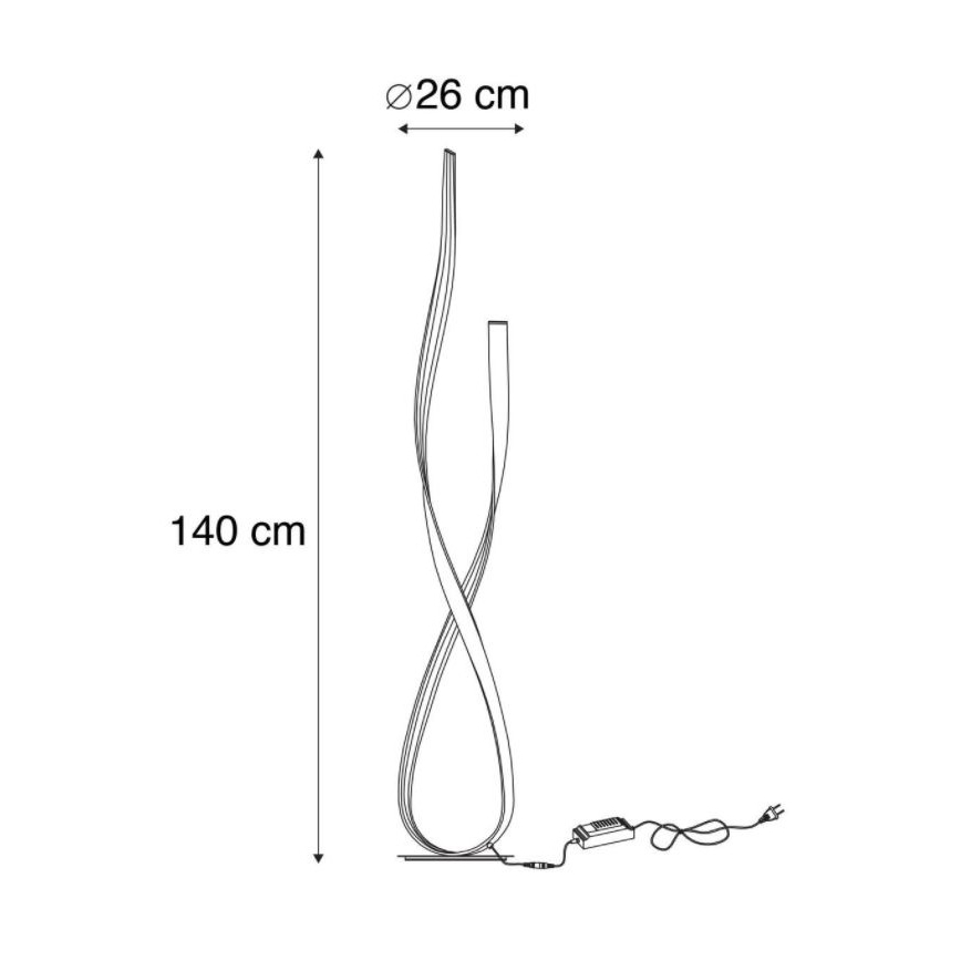 gips Verdikken Zichtbaar Paul Neuhaus 720-48 - Staande LED Lamp LINDA LED/27W/230V zwart | Lumimania