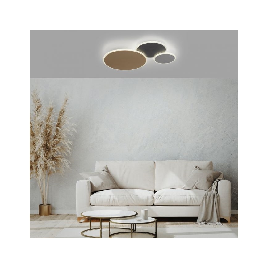 Paul Neuhaus 8007-70 - Dimbare LED plafondlamp Q-PIATO LED/35W/230V 2700-5000K Wi-Fi + afstandsbediening
