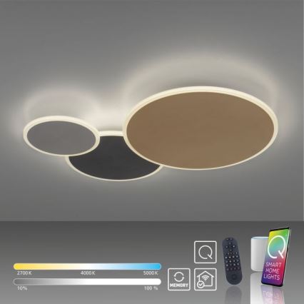 Paul Neuhaus 8007-70 - Dimbare LED plafondlamp Q-PIATO LED/35W/230V 2700-5000K Wi-Fi + afstandsbediening