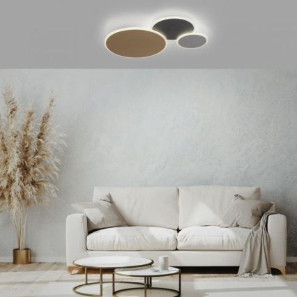 Paul Neuhaus 8007-70 - Plafonnier à intensité variable Q-PIATO LED/35W/230V 2700-5000K Wi-Fi + télécommande