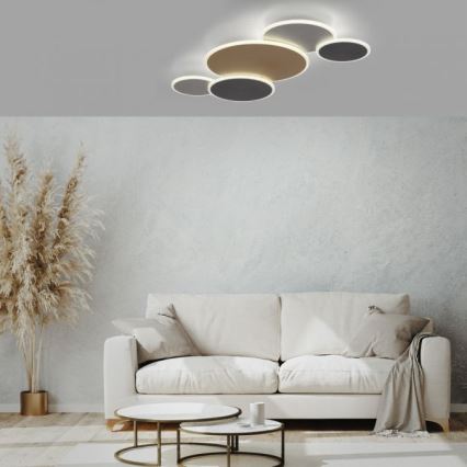 Paul Neuhaus 8008-70 - Dimbare LED plafondlamp Q-PIATO LED/49W/230V 2700-5000K Wi-Fi + afstandsbediening