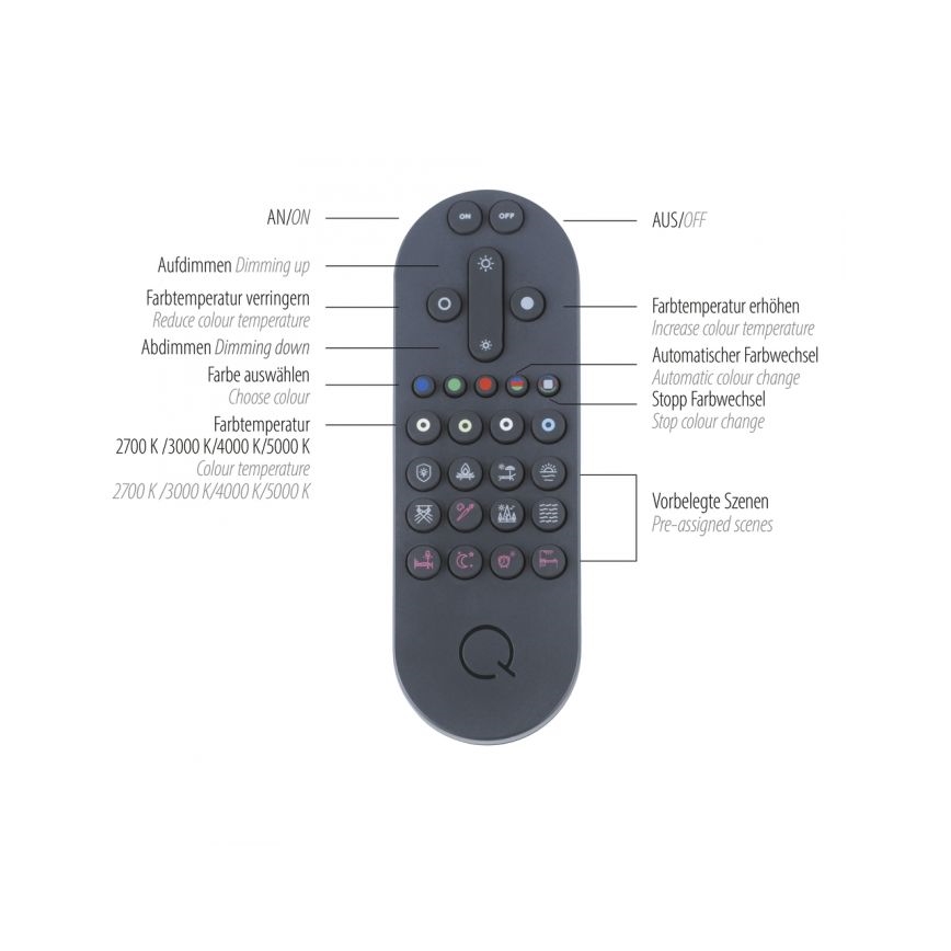Paul Neuhaus 8008-70 - Dimbare LED plafondlamp Q-PIATO LED/49W/230V 2700-5000K Wi-Fi + afstandsbediening