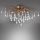 Paul Neuhaus 8090-11 - Bevestigde hanglamp ICICLE 4xG9/40W/230V 30x60 cm messing