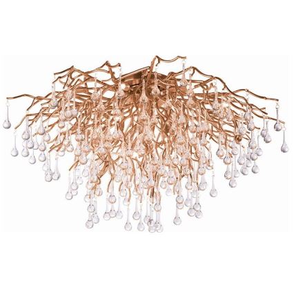 Paul Neuhaus 8092-11 - Bevestigde hanglamp ICICLE 14xG9/40W/230V diameter 100 cm messing