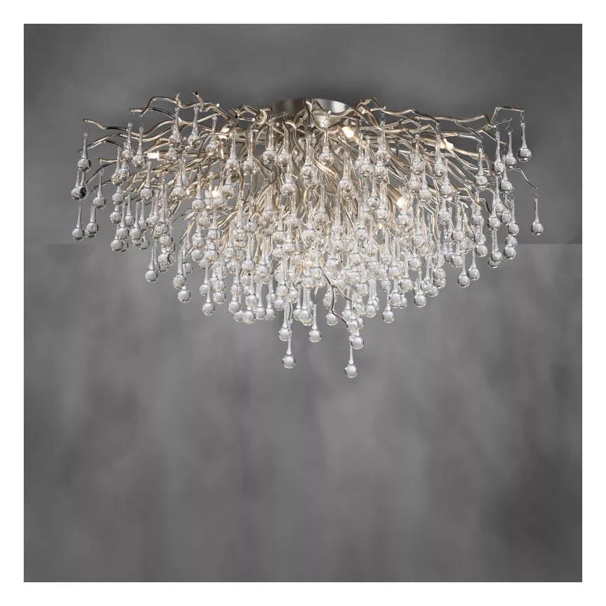 Paul Neuhaus 8092-55 - Lustre monté en surface ICICLE 14xG9/40W/230V Ø 100 cm chromé brillant