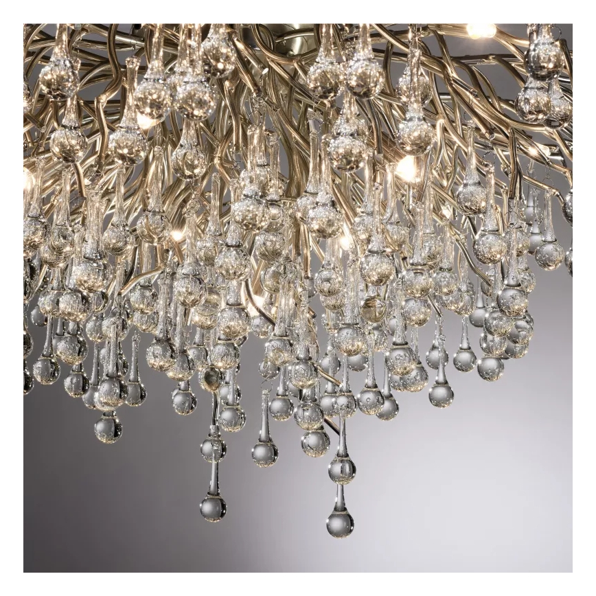 Paul Neuhaus 8092-55 - Lustre monté en surface ICICLE 14xG9/40W/230V Ø 100 cm chromé brillant