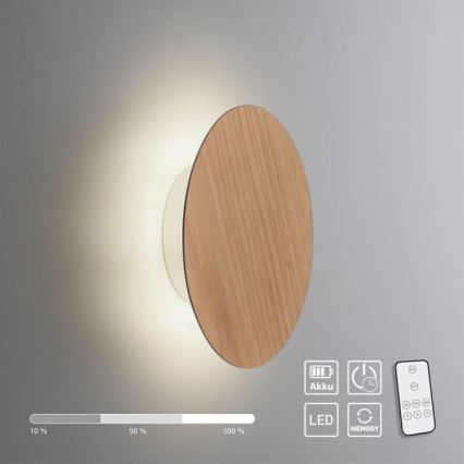 Paul Neuhaus 8152-79 - Applique murale à intensité variable PUNTUA LED/1W/3,7V 2200 mAh + télécommande