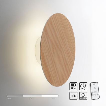 Paul Neuhaus 8153-79 - Applique murale à intensité variable PUNTUA LED/1,3W/3,7V 2200 mAh + télécommande