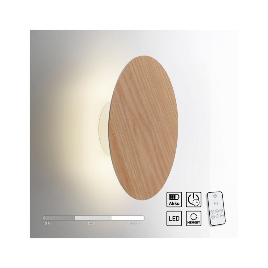 Paul Neuhaus 8153-79 - Dimbare LED wandverlichting PUNTUA LED/1,3W/3,7V 2200 mAh + afstandsbediening