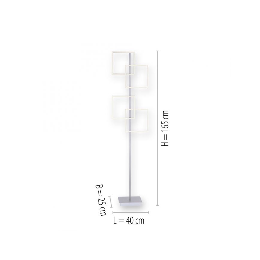 Paul Neuhaus 817-55 - Dimbare en Staande LED Lamp INIGO 4xLED/8W/230V + afstandsbediening