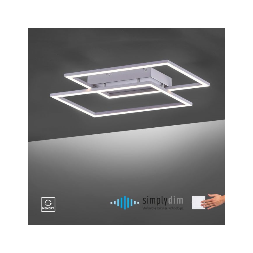 Paul Neuhaus 8192-55 - LED Plafondlamp dimbaar INIGO 2xLED/12W/230V
