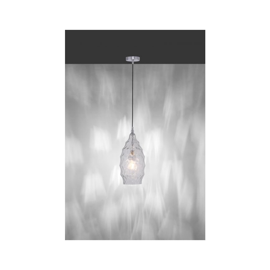 Paul Neuhaus 8267-00 - Hanglamp aan een koord SCARLETT 1xE27/60W/230V diameter 19 cm doorzichtig