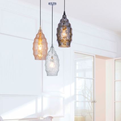Paul Neuhaus 8267-25 - Hanglamp aan een koord SCARLETT 1xE27/60W/230V diameter 19 cm zwart