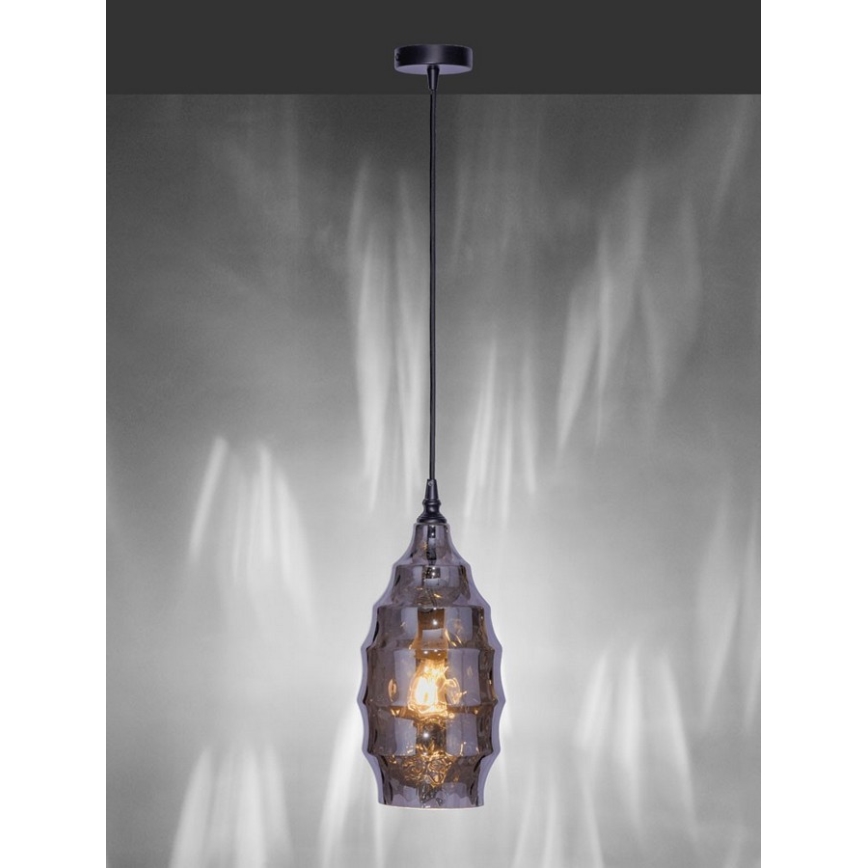 Paul Neuhaus 8267-25 - Hanglamp aan een koord SCARLETT 1xE27/60W/230V diameter 19 cm zwart
