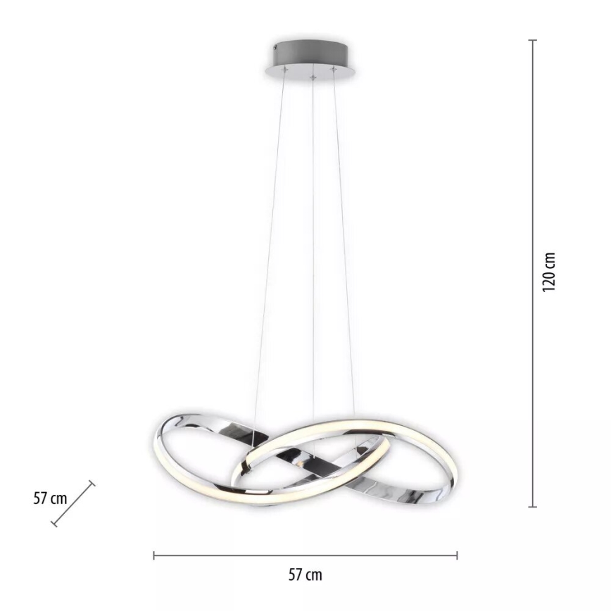 Paul Neuhaus 8291-17 - Dimbare LED hanglamp aan een koord MELINDA LED/30W/230V
