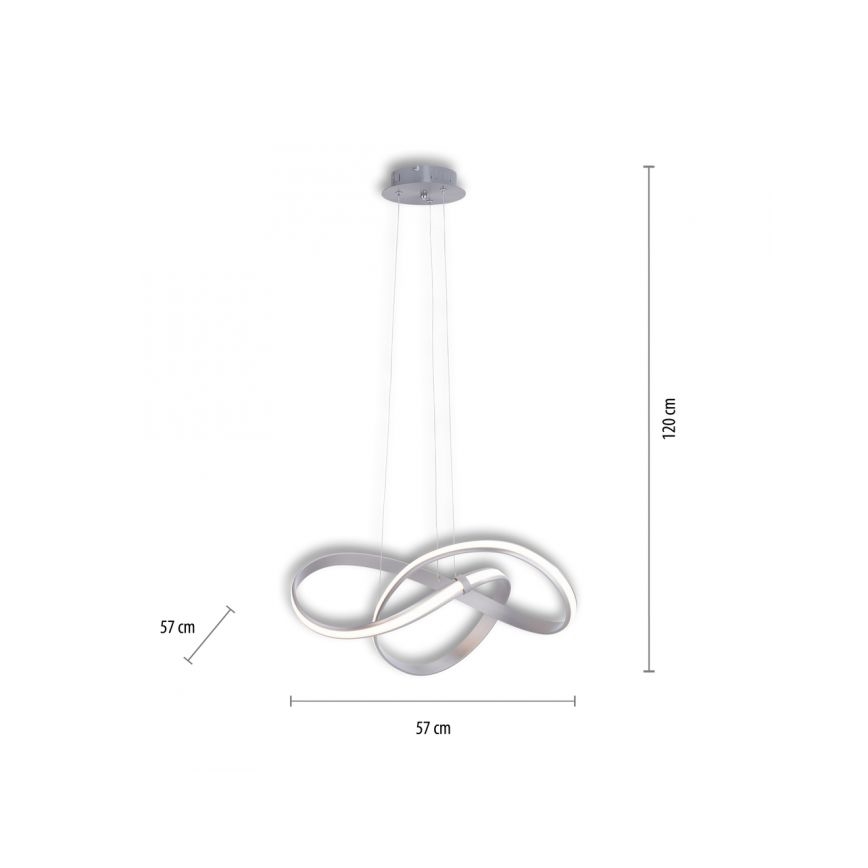 Paul Neuhaus 8291-55 - Dimbare LED hanglamp aan een koord MELINDA LED/30W/230V