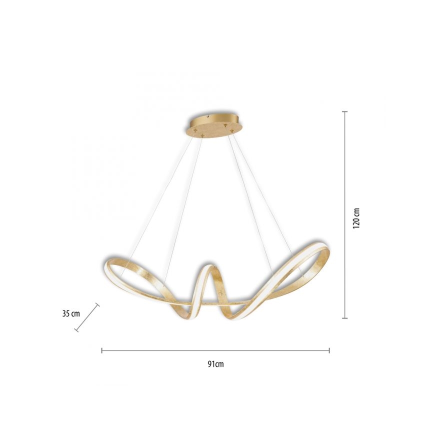 Paul Neuhaus 8292-12 - LED Hanglamp aan koord dimbaar MELINDA 1xLED/38W/230V