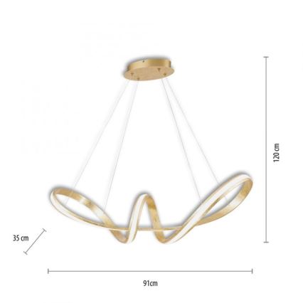 Paul Neuhaus 8292-12 - Suspension filaire à intensité variable MELINDA LED/38W/230V