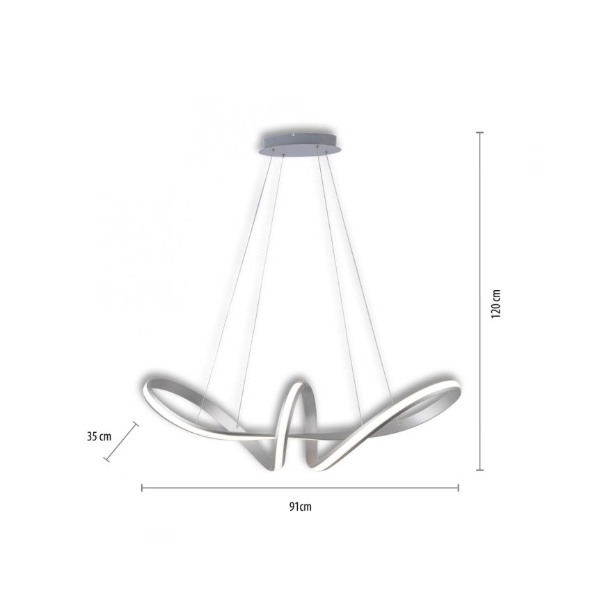 Paul Neuhaus 8292-55 - LED Hanglamp aan koord dimbaar MELINDA 1xLED/38W/230V
