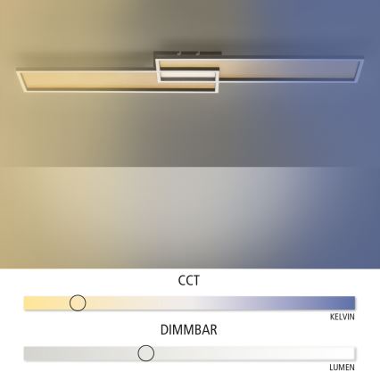 Paul Neuhaus 8371-18 - Plafonnier dimmable LED AMARA LED/40W/230V + télécommande