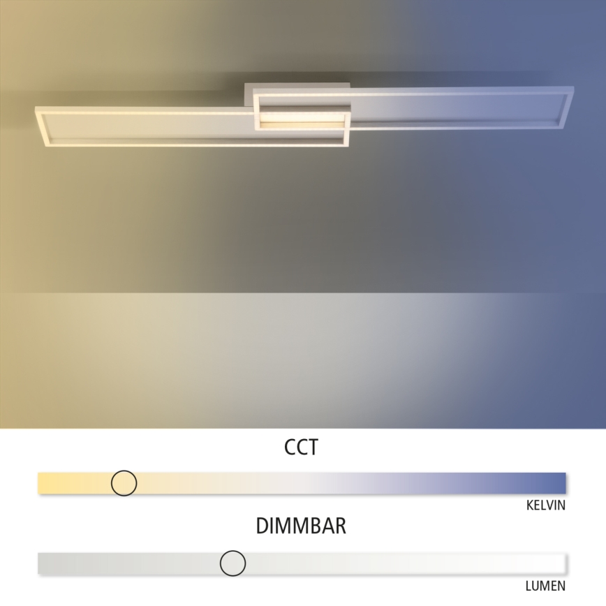 Paul Neuhaus 8371-55 - Plafonnier dimmable LED AMARA LED/40W/230V + télécommande