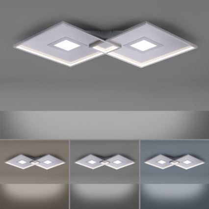 Paul Neuhaus 8378-55 - Dimbare LED plafondlamp AMARA LED/45W/230V glanzend chroom + afstandsbediening