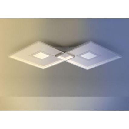 Paul Neuhaus 8378-55 - Plafonnier à intensité variable AMARA LED/45W/230V chrome brillant + télécommande