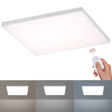 Paul Neuhaus 8492-16 - Panneau monté en surface LED à intensité variable FRAMELESS LED/35W/230V + télécommande