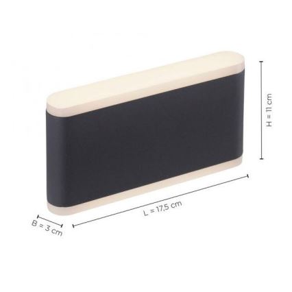 Paul Neuhaus 9483-13 - Applique murale extérieure ELSA 2xLED/5,4W/230V IP65