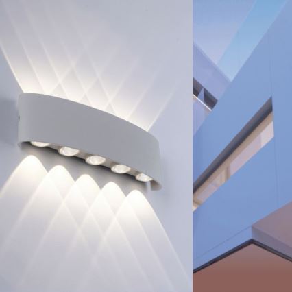 Paul Neuhaus 9489-21- LED Wand Lamp voor Buiten CARLO 10xLED/0,8W/230V IP54