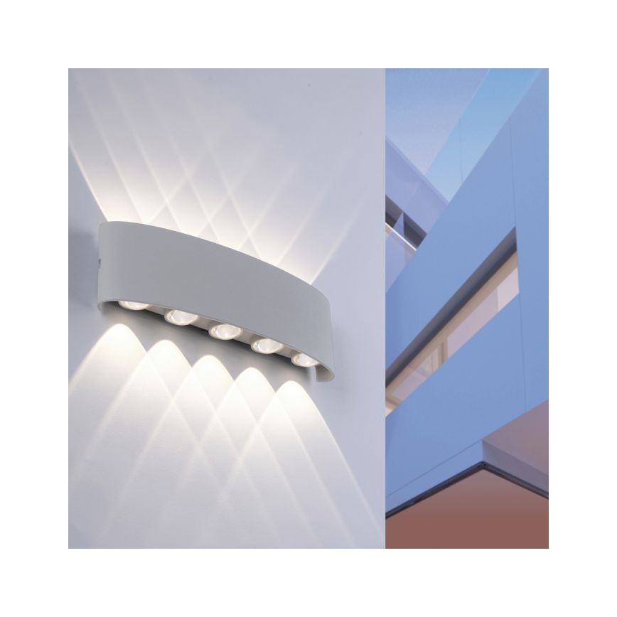 Paul Neuhaus 9489-21- LED Wand Lamp voor Buiten CARLO 10xLED/0,8W/230V IP54
