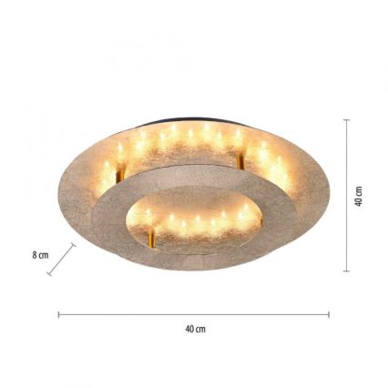 Paul Neuhaus 9620-12 - LED Plafond Lamp NEVIS LED/18W/230V goud