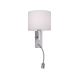 Paul Neuhaus 9646-55 - LED Wand Lamp ROBIN 1xE27/40W/230V + LED/2,1W wit