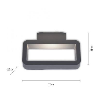 Paul Neuhaus 9668-13 - Applique murale d'extérieur HENDRIK LED/5,2W/230V IP54