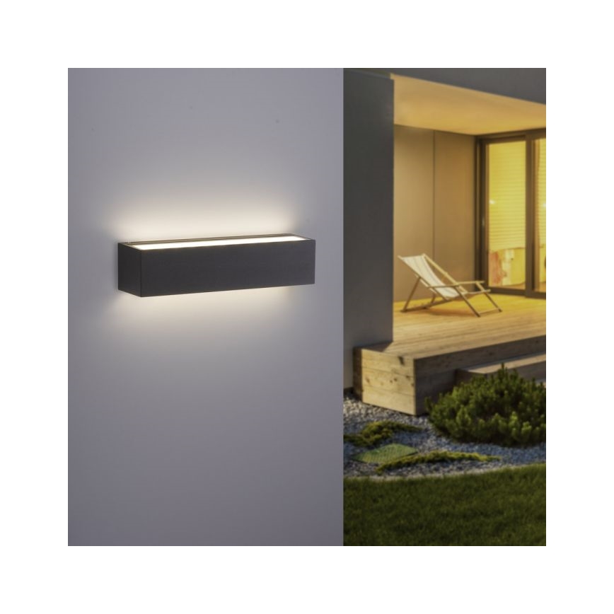 Paul Neuhaus 9675-13 - LED Wand Lamp voor Buiten ROBERT 2xLED/9W/230V IP65