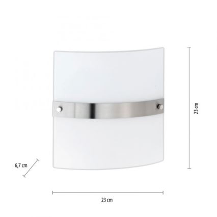 Paul Neuhaus 9847-55 - Applique murale SQUARE 2xE14/40W/230V