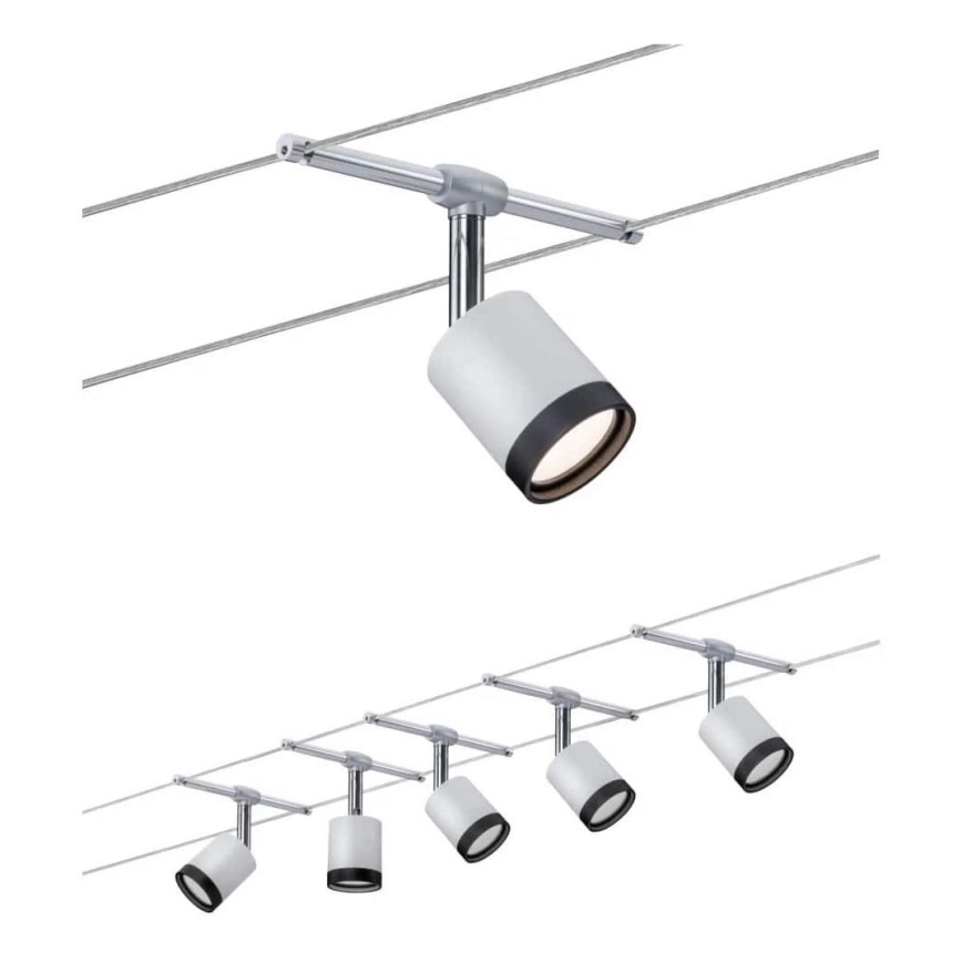 Paulmann 3981 - SET van 5x LED/4W Spotverlichting voor het TUBE kabelsysteem 230V