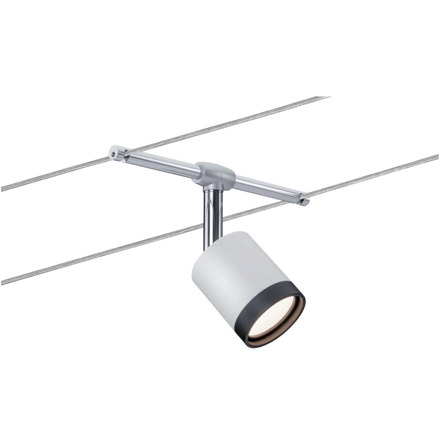 Paulmann 3981 - Set van 5x LED/4W compleet kabelsysteem TUBE 230V, mat chroom/zwart
